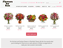 Tablet Screenshot of flowersbyken.com